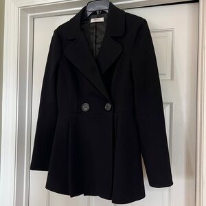 Bailey/44 Black Fitted Peplum Blazer | Size Medium